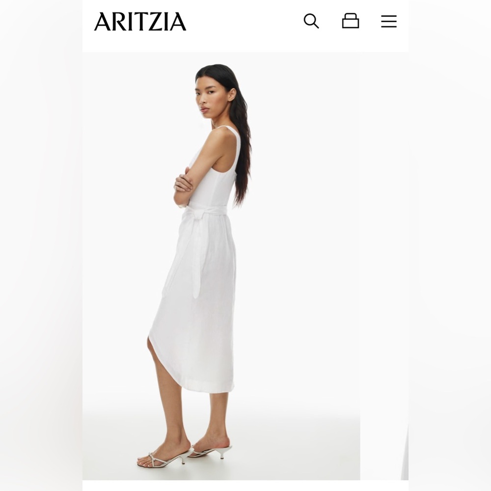 Aritzia Midi Dress in Brown ONLY - Picture 4 of 7